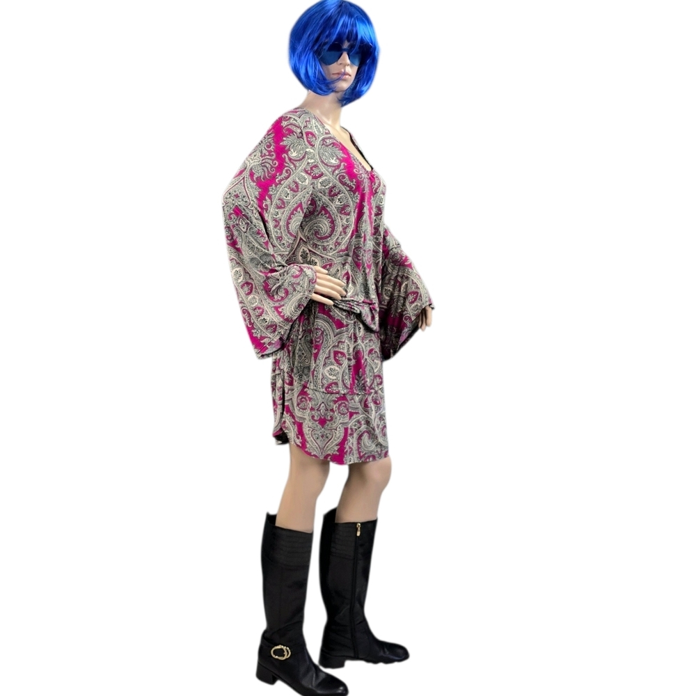Karl Lagerfeld Paisley Dress, Rare,  Hard To Find! - Picture 2 of 16